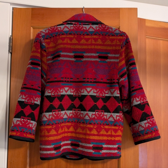 Colorful Aztec print Jacket - Picture 4 of 4